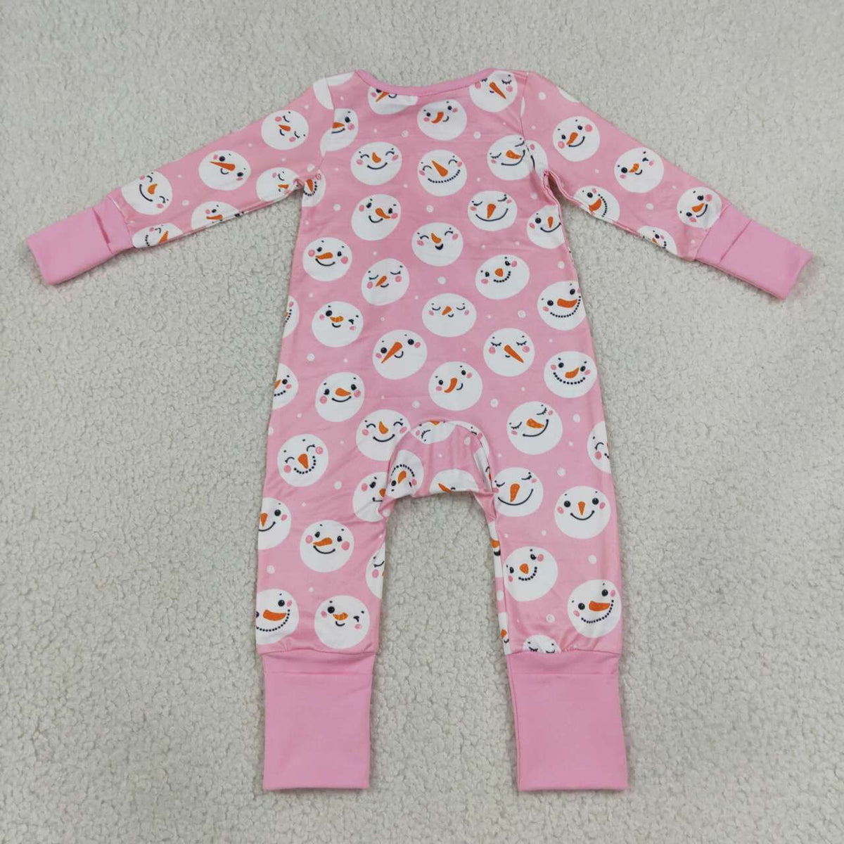 Sibling Baby Girls Boys Winter Snowman Pajama Set Zipper Romper Blanket