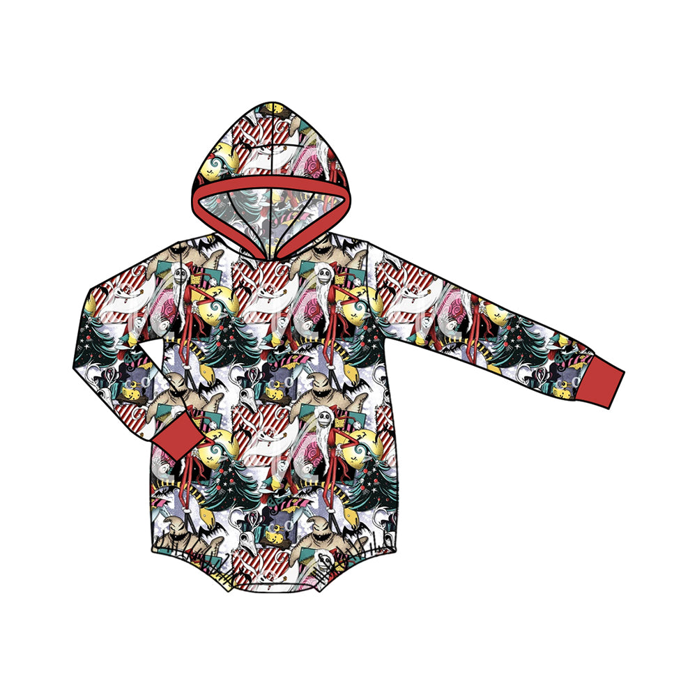 7.30   Preorder Baby Boys halloween Long Sleeve Hoodie Bubble Romper