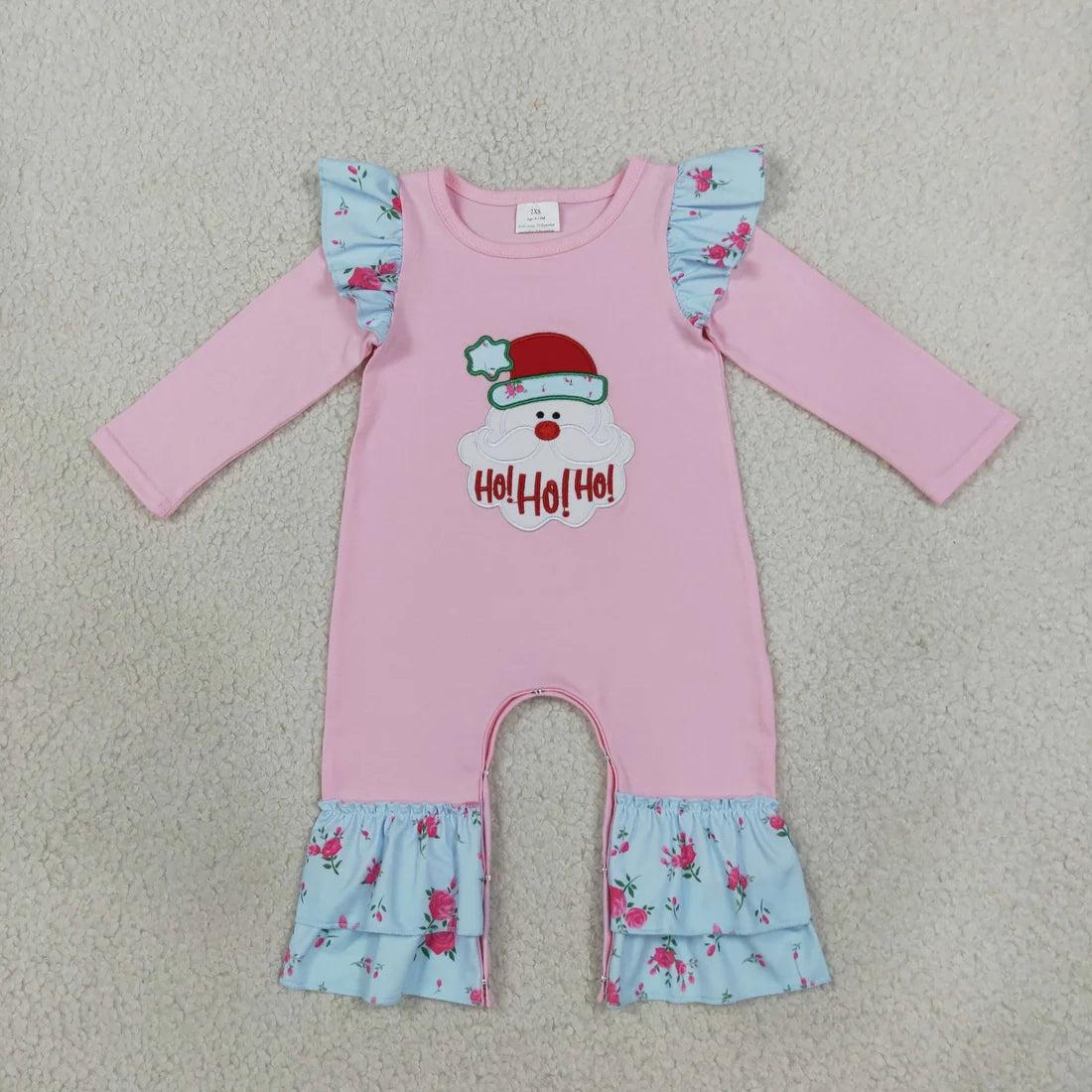 Sibling Baby Girls Holiday Embroidery Turkey Pumpkin Fall Long Sleeve Pants Romper