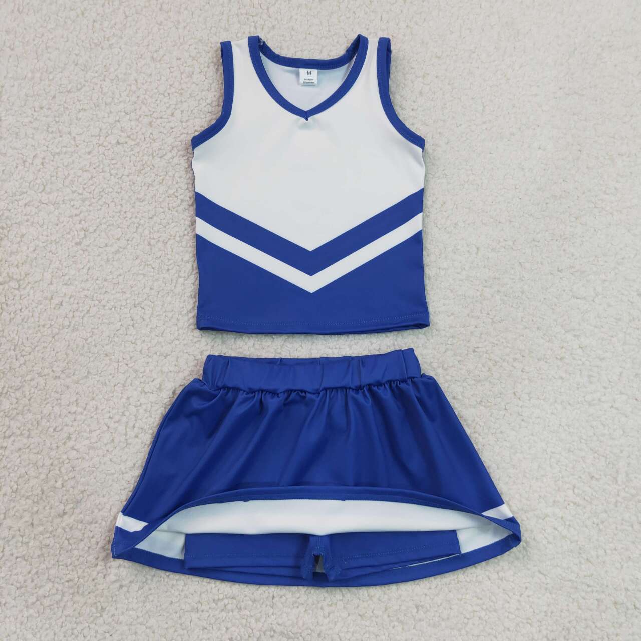 GSD4190  Girls Royalblue Sport Team Active Tank Top + Skort Outfits