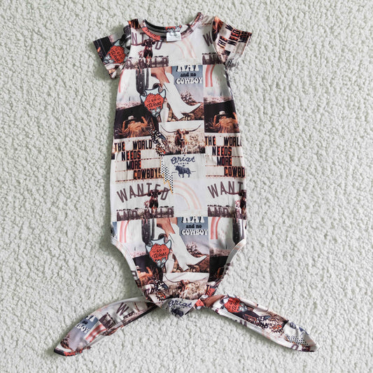 New born baby gown pajamas NB0009