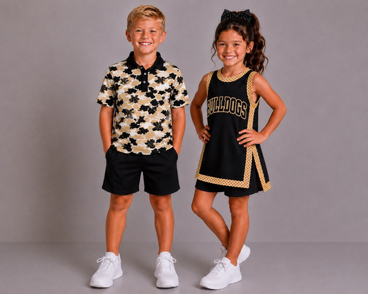 (Custom Design Preorder MOQ 5)  Teams Nederland Bulldogs Camo Print Boys Girls & Man Clothes Family Matching Wear