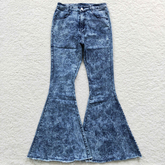 Adult blue danim bell bottom jeans    P0011