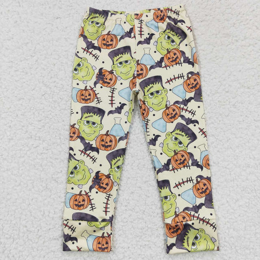 P0168 Cartoon Characters Pumpkin Baby Boys Halloween Bottom Pants