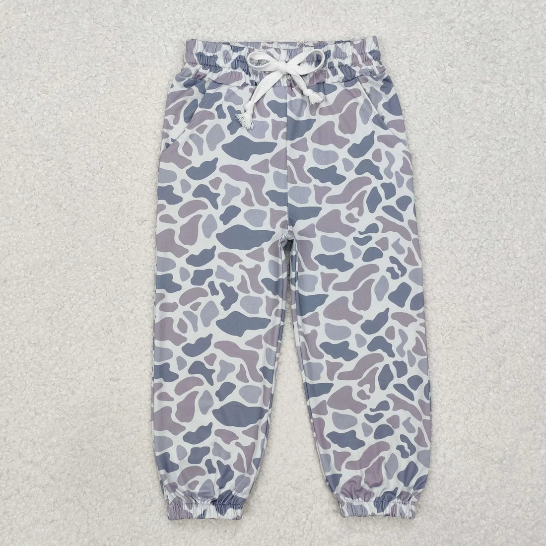 Sibling Kids Girls Boys Camo Drawstring Pocket Jogger Pants