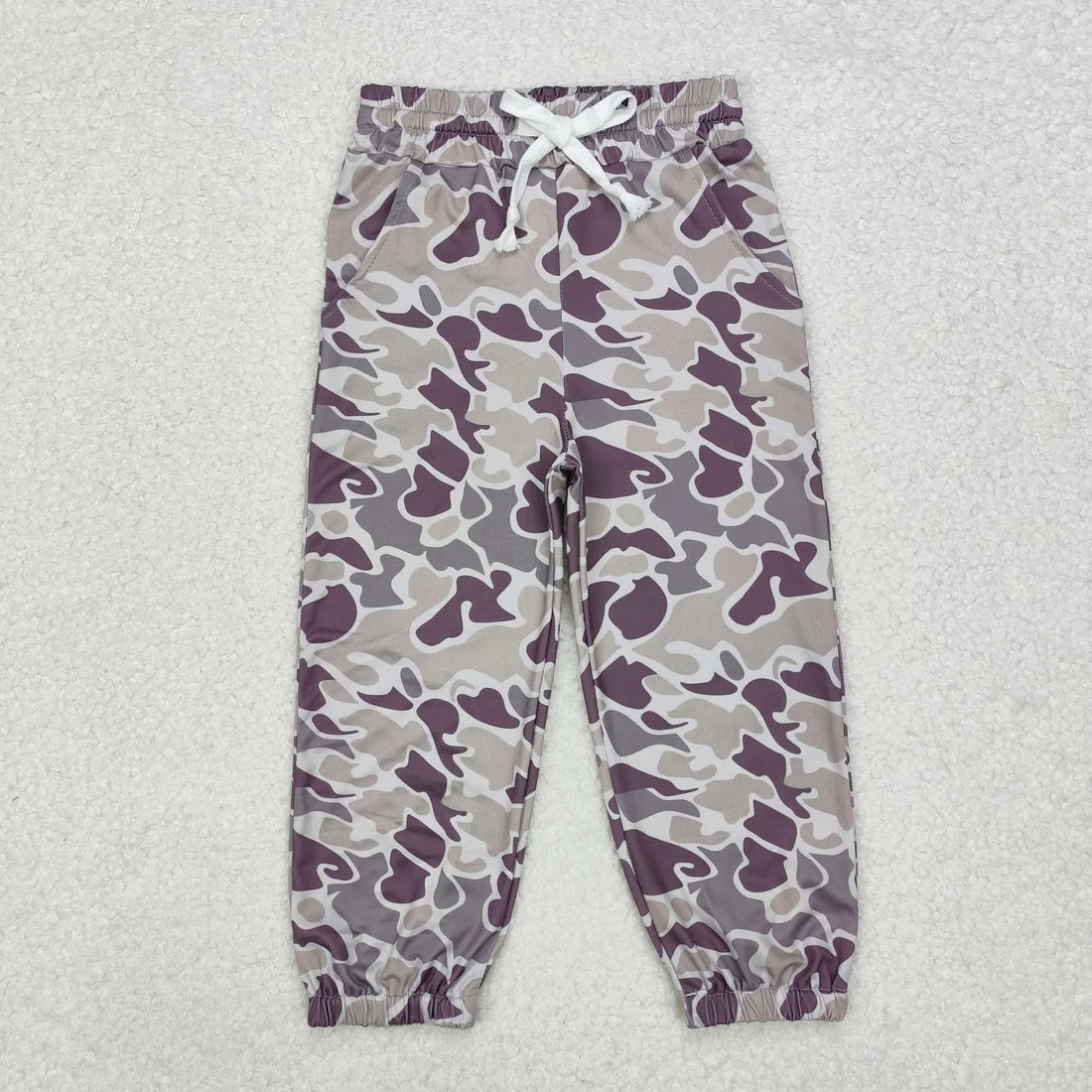 Sibling Kids Girls Boys Camo Drawstring Pocket Jogger Pants