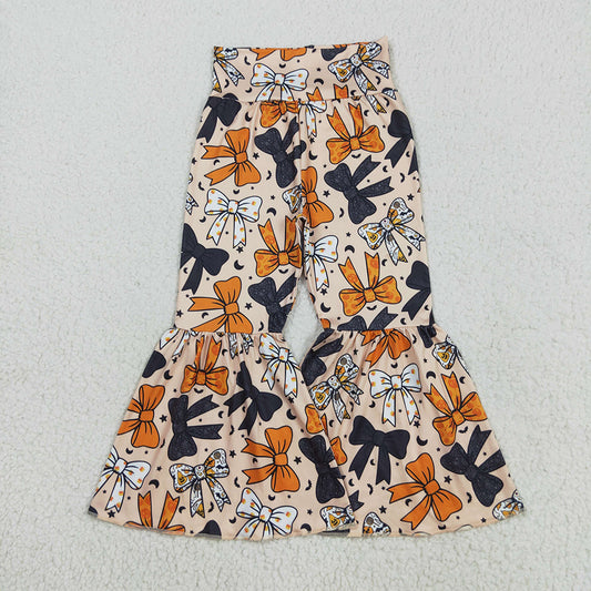 P0776 Bows Stars Girls Halloween Bell Bottom Pants