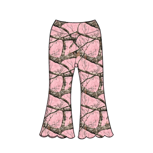 5.1 Kdis Girls Pink Camo Bell Bottom Pants Preorder