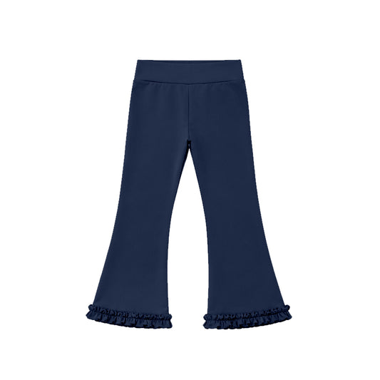7.21 Preorder P1091 Navy Color Girls Yoga Bell Bottom Pants