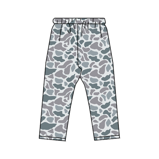8.20 P1192 Preorder Grey Camo Print Boys Bottom Pants