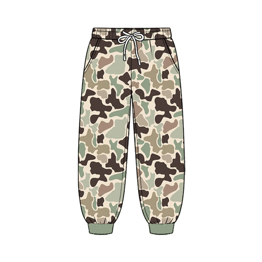 8.25  Preorder  Brown Green Camo Pocket Jogger Pants