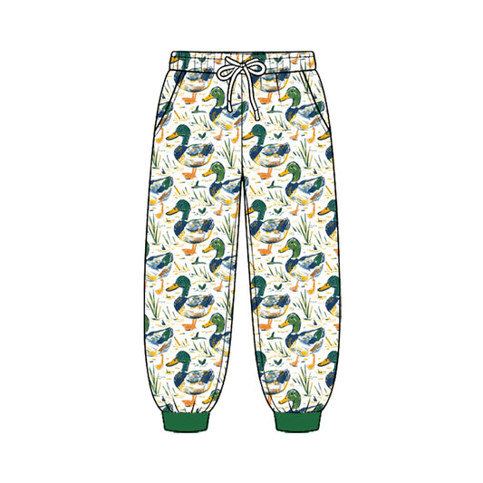 8.25 P1203 Preorder Duck Print Pockets Boys Bottom Pants