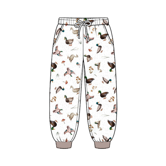 8.25 P1209 Preorder Duck Mushroom Print Pockets Boys Bottom Pants