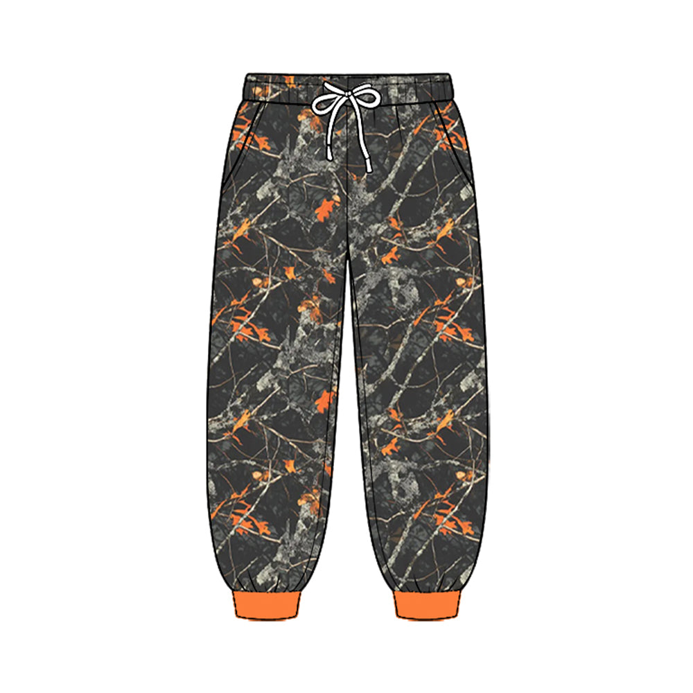 8.25  Preorder Bright Orange Tree Camo Pocket Jogger Pants