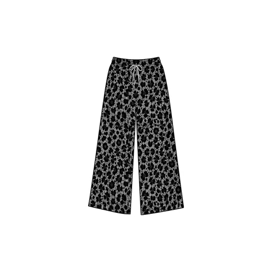 8.31 Preorder P1234  Baby Girls Black Leopard  Active Pants