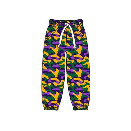 9.3 P1248 Preorder Baby Boys  Mardi Gras Camo Jogger Pants