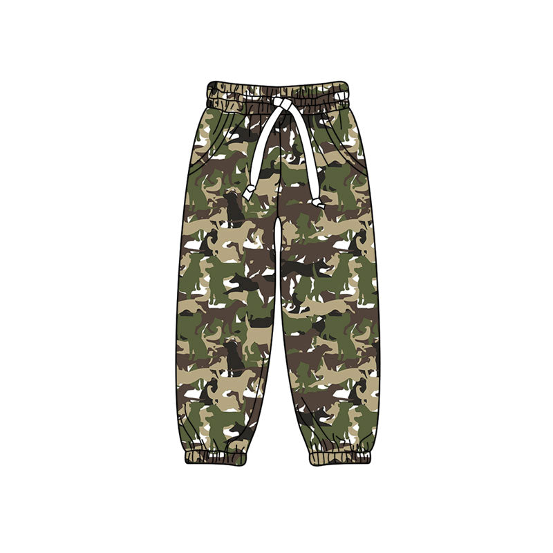 9.22 P1256 Preorder Kids Boys Camo Dog Pocket Jogger pants