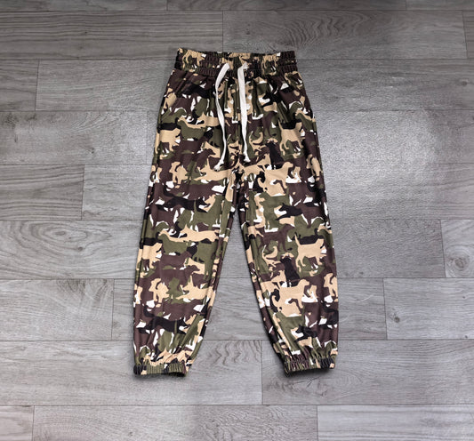9.22 P1256 Preorder Kids Boys Camo Dog Pocket Jogger pants