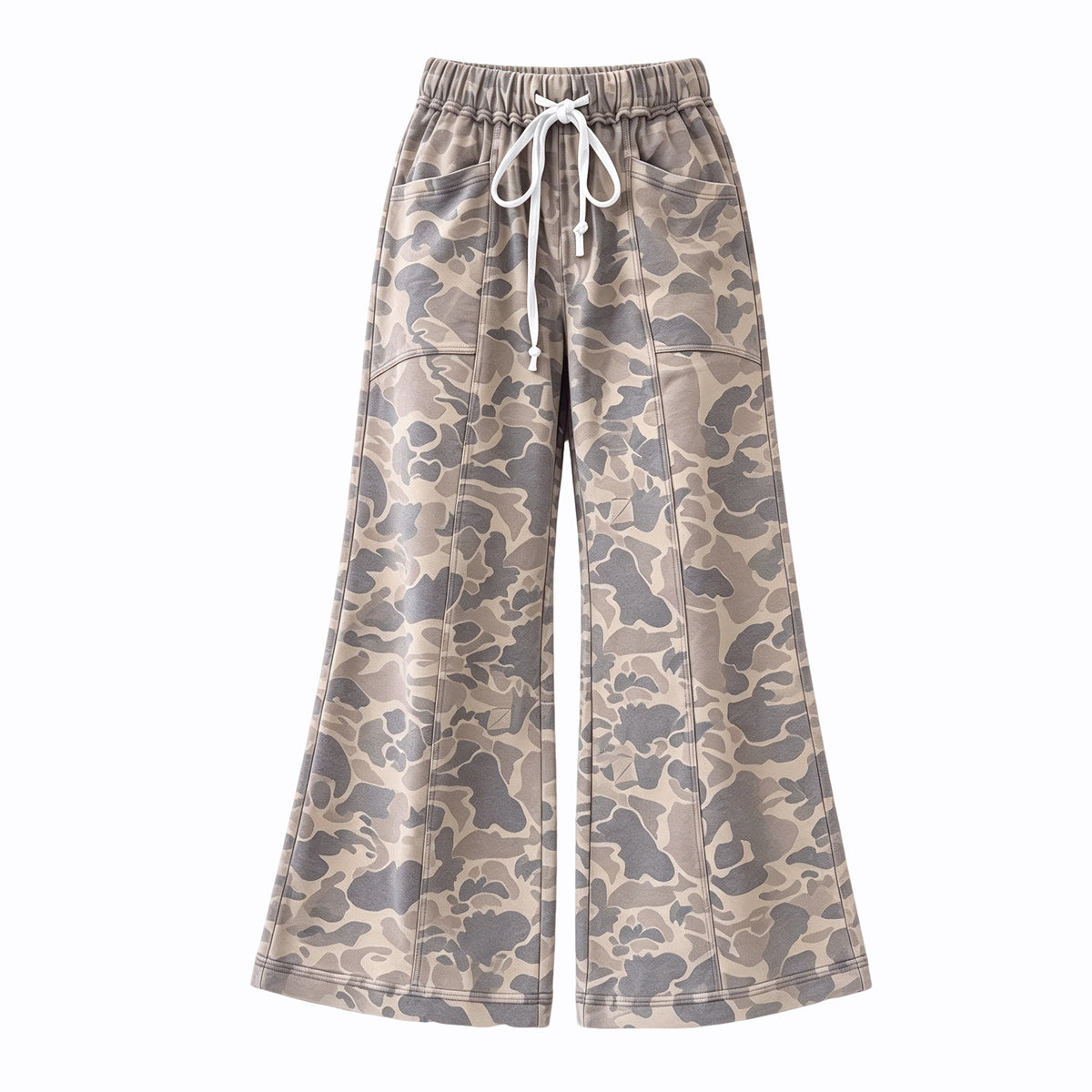 9.11 P1261 Preorder Adult Women Brown Camo Active Pants With Pocket