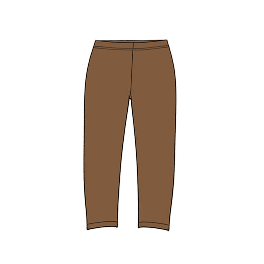 10.14 P1283 Preorder Brown Active Girls Bottom Yoga Legging Pants