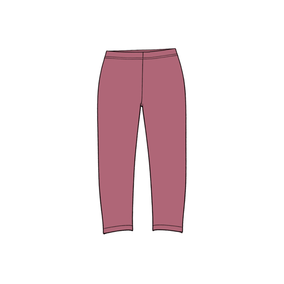 10.20 P1295 Preorder Mauve Active Girls Bottom Yoga Legging Pants