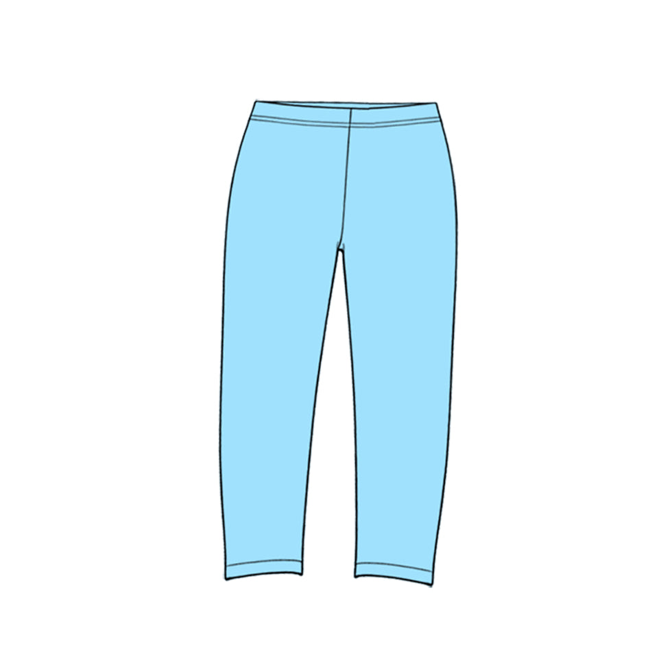 10.20 P1298 Preorder Sky Blue Active Girls Bottom Yoga Legging Pants