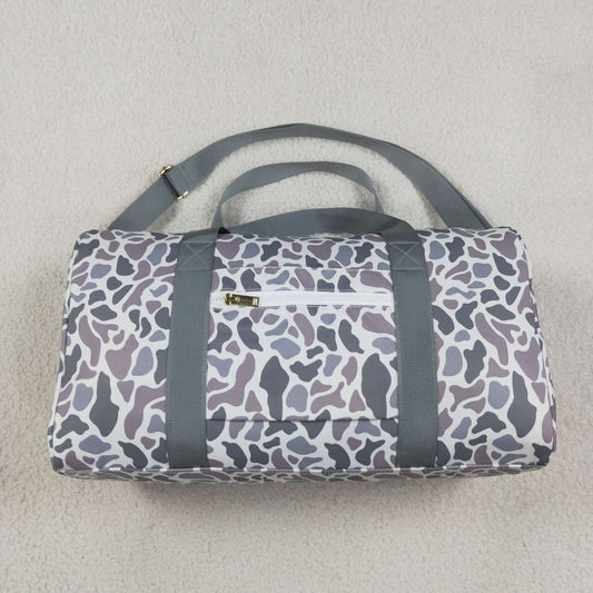 Young Adult Grey Camo Tree Branches Gym Bags