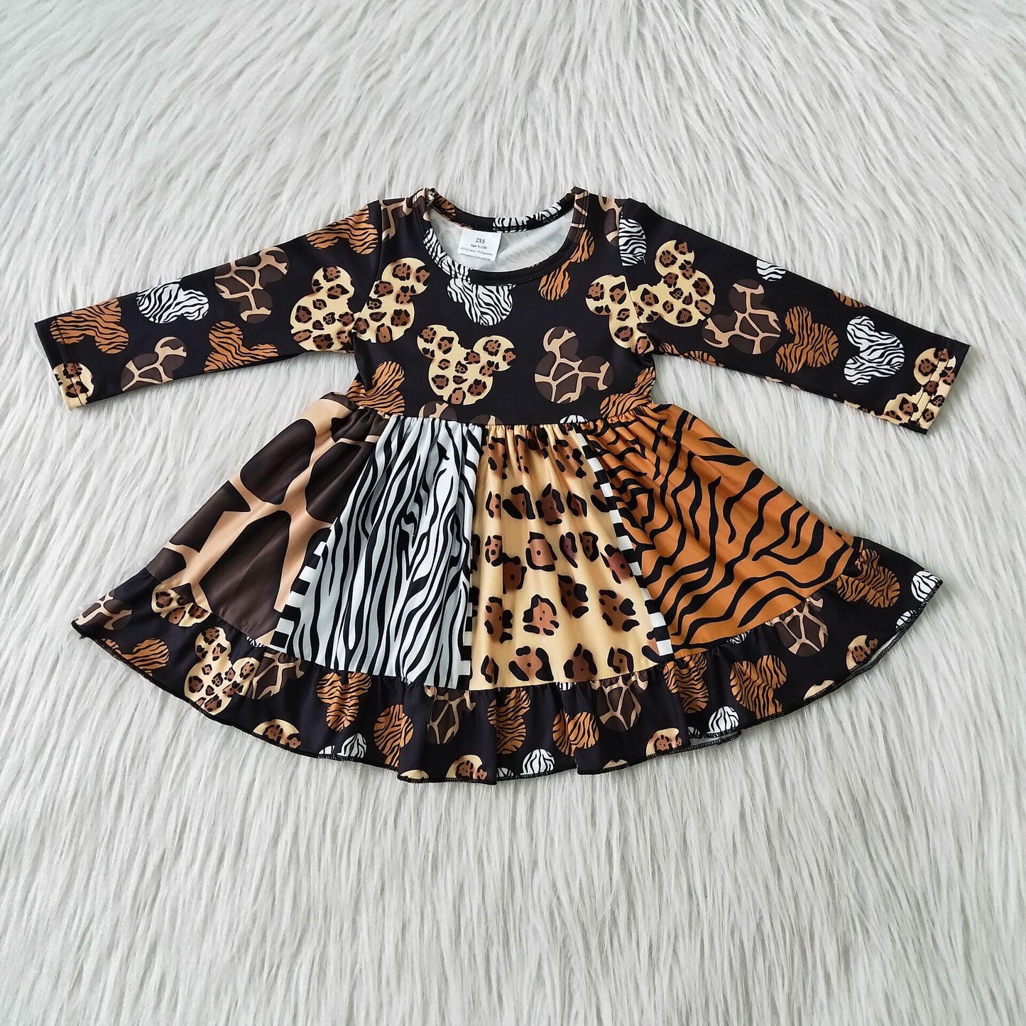 Long sleeve twirl dress      6 B11-37