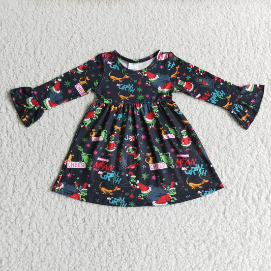 (Promotion)6 A29-13 Christmas Frog Knee Length Dress