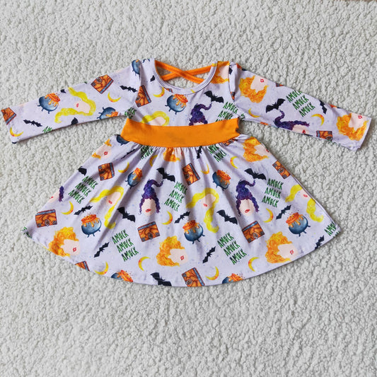 Long sleeve knee length Halloween dress   6 A13-4