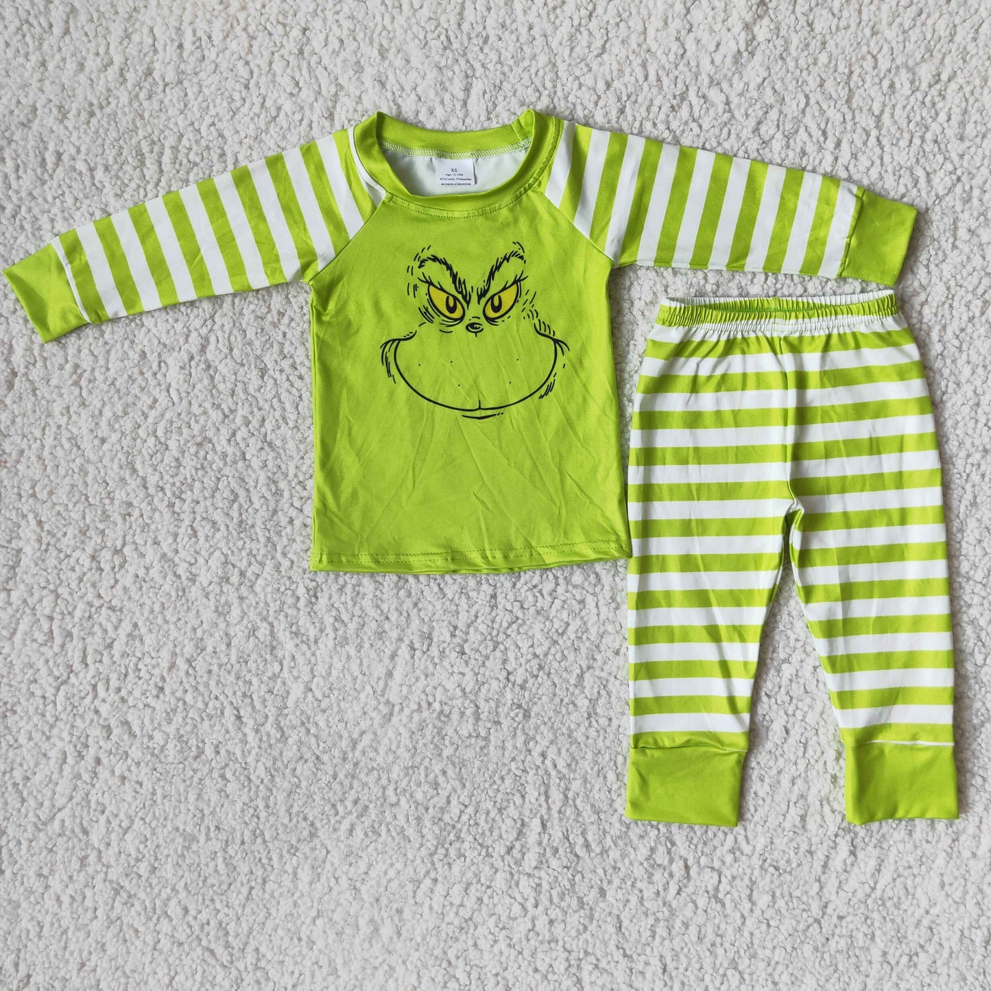 Boys long sleeved pajamas Christmas outfits  6 B7-2