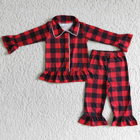 Girls long sleeve Christmas pajamas  6 B2-39