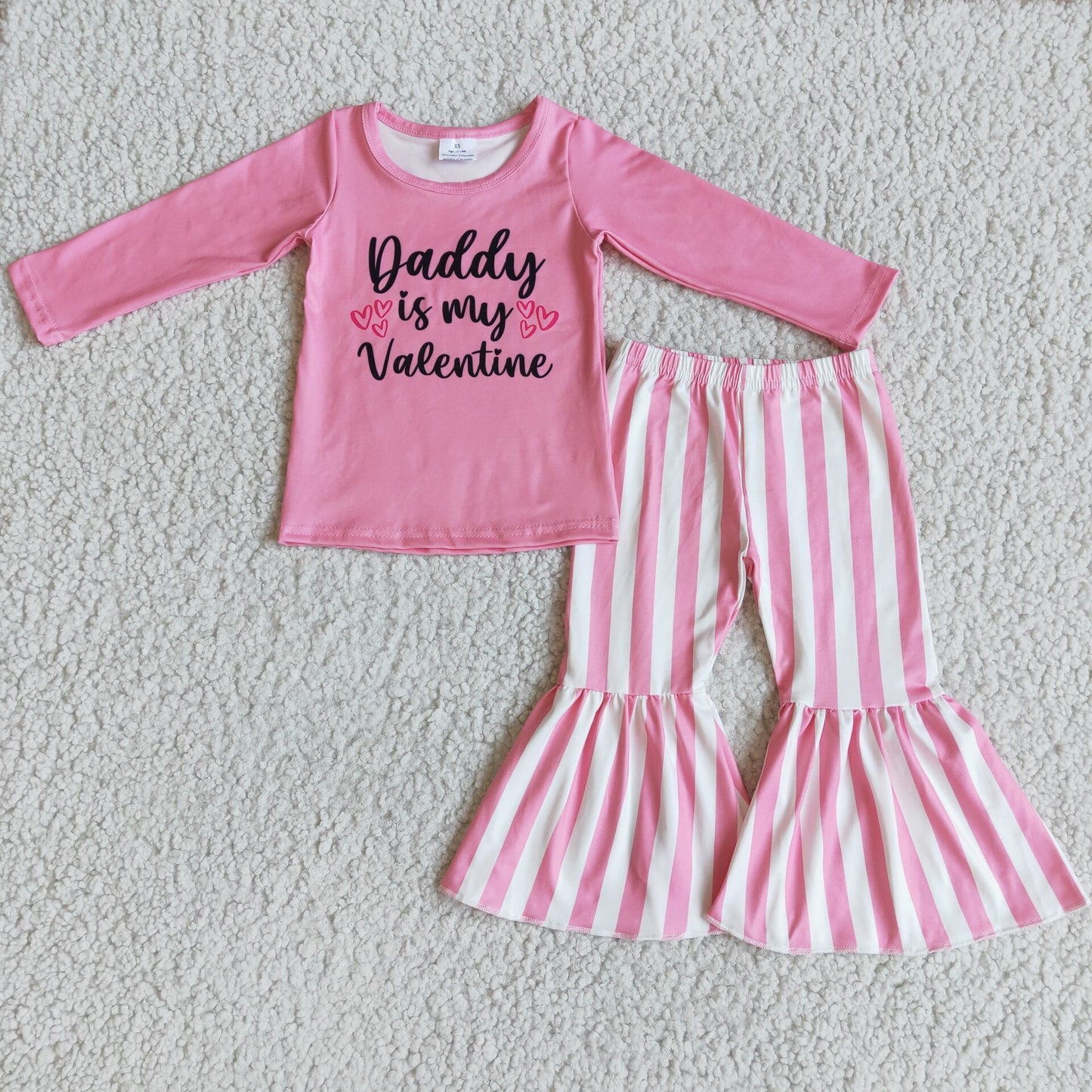 Long sleeve bell bottom pants Valentines outfits  6 B9-35