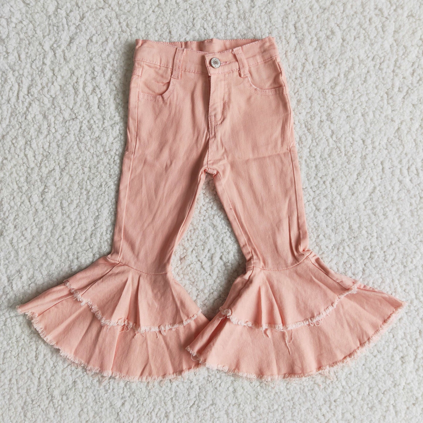 Bell bottom pink jeans E12-28