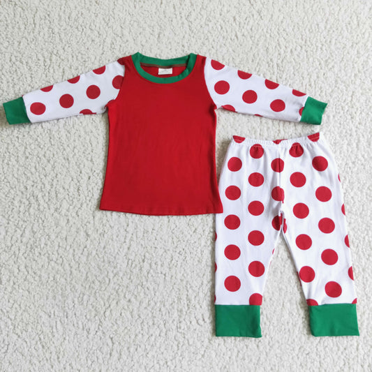 Girls long sleeved Christmas pajamas    6 A1-21-1