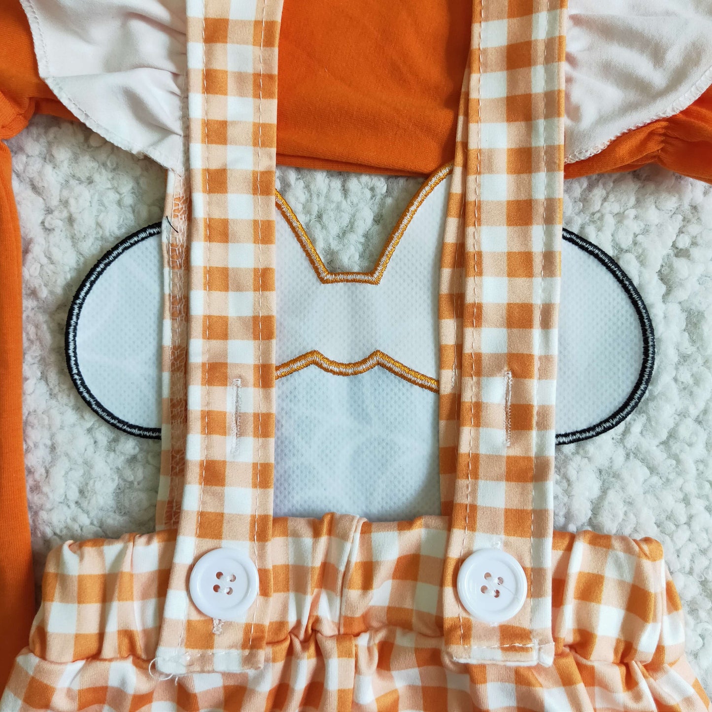 Girls Hallowmas orange suspender pants outfits    GLP0067