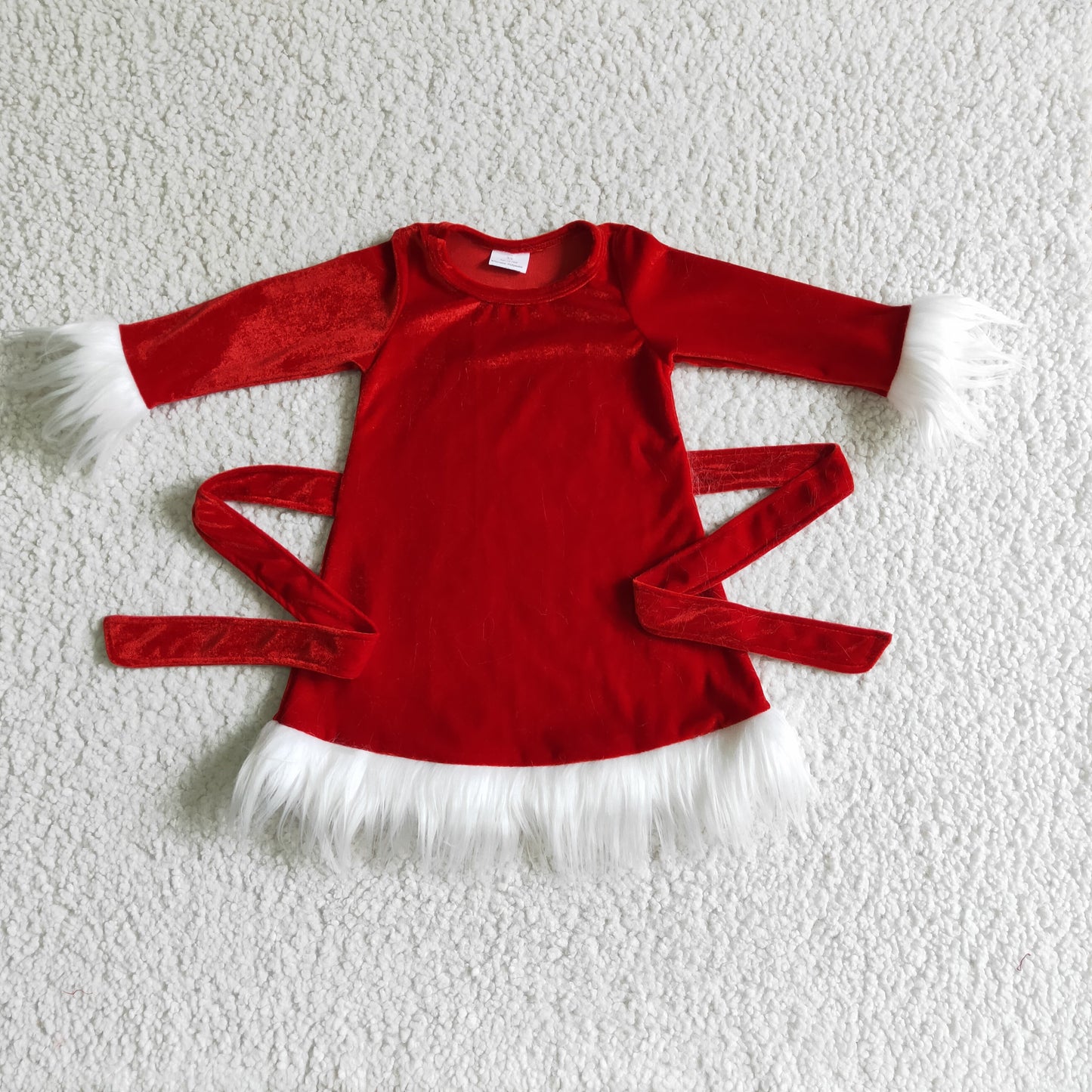 Girls Christmas Velvet dress        GLD0084