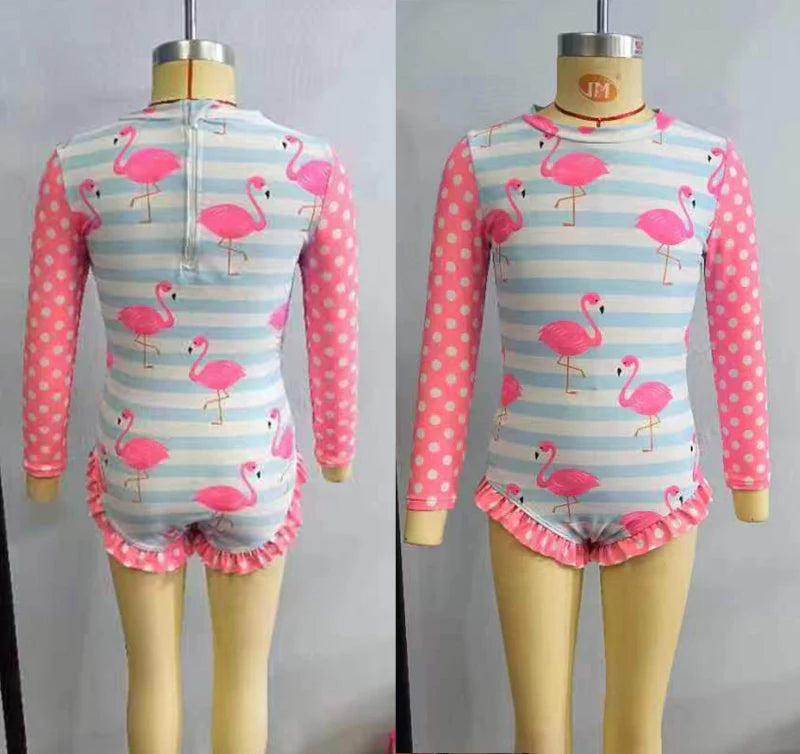 Baby Girls Flamingo One pieces Swimsuits