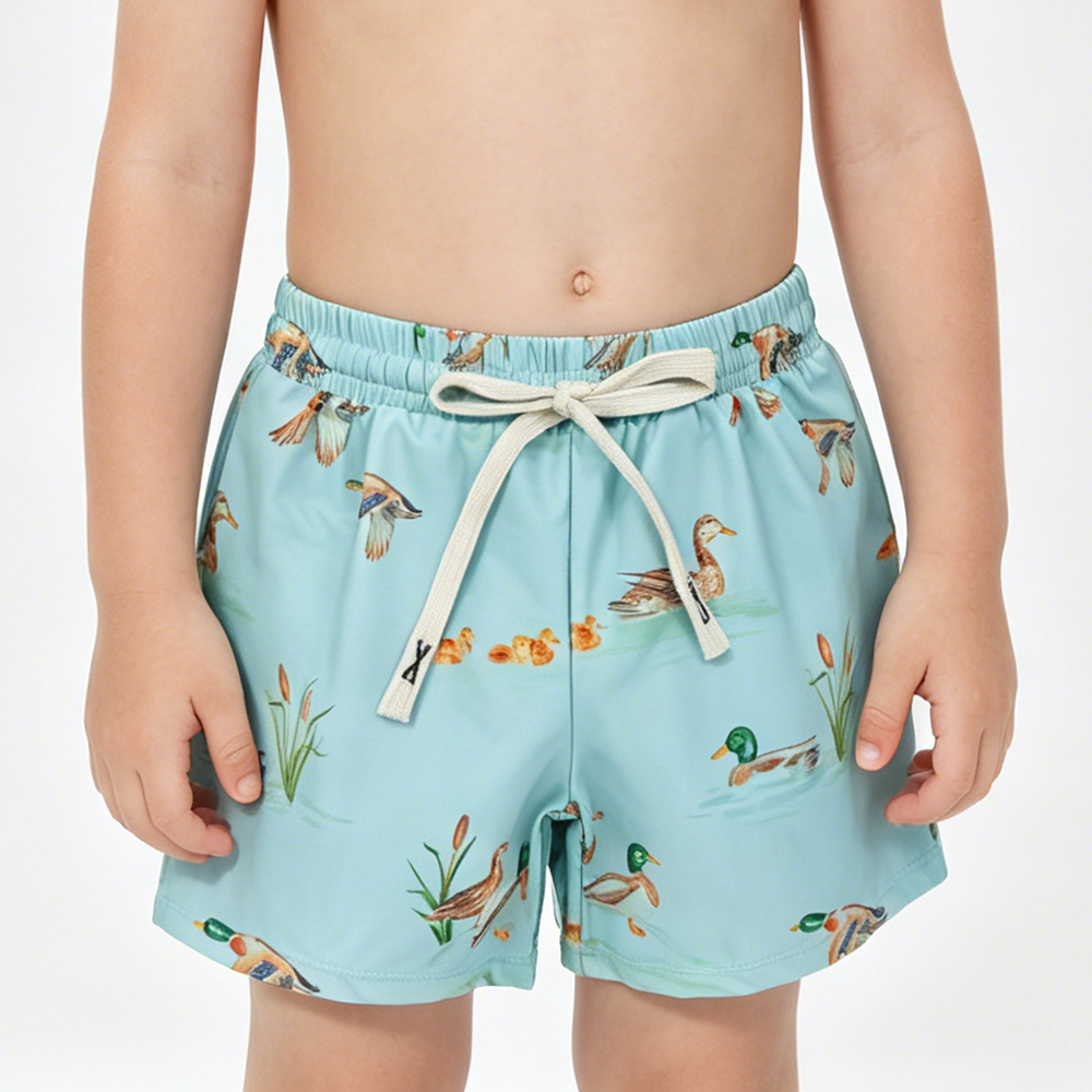 S0266 Boys Mallard Duck Swim Trunks