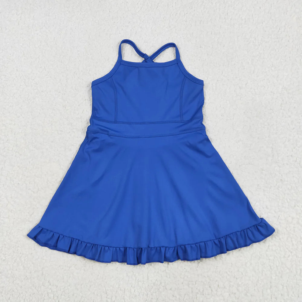 5 Colors Sibling Baby Girls Athletic Active Knee Length Dress