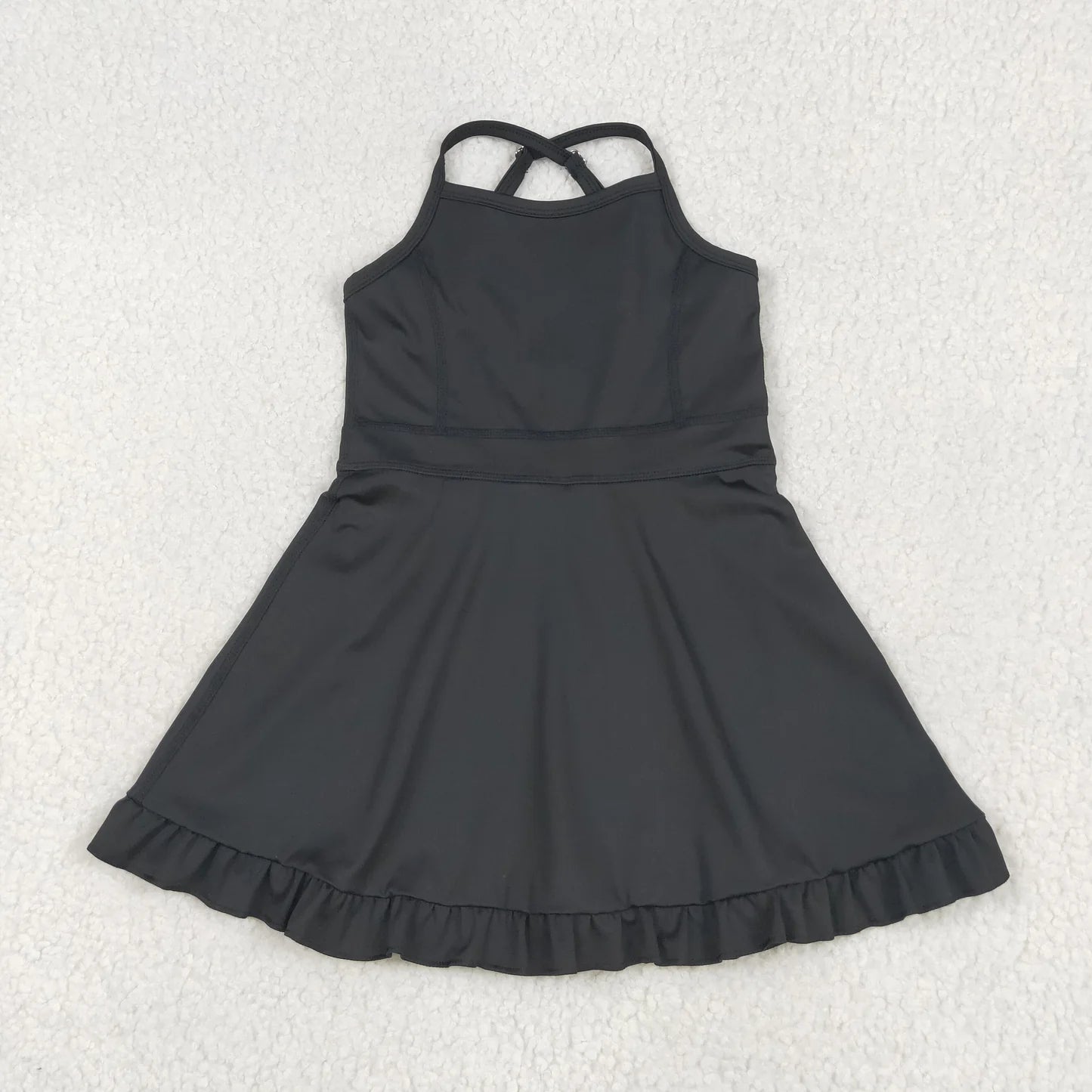 Sibling Baby Girls 6 Style Black Athletic Active Wear Work Out Dresses Set