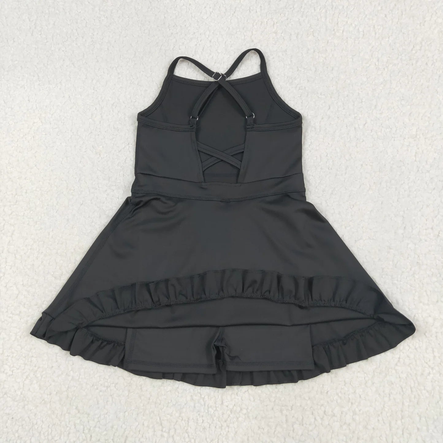 Sibling Baby Girls 6 Style Black Athletic Active Wear Work Out Dresses Set