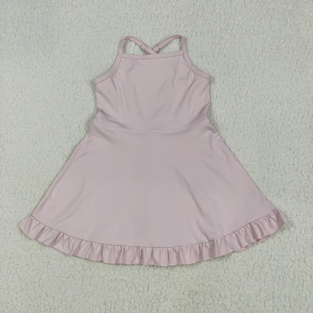 5 Colors Sibling Baby Girls Athletic Active Knee Length Dress