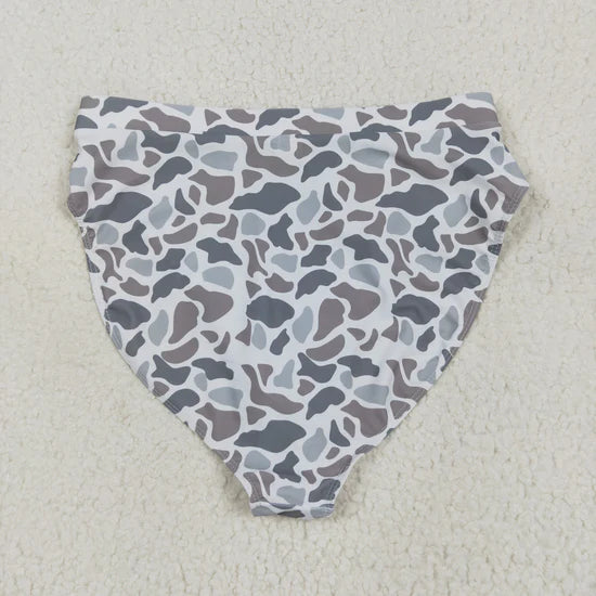 Adult Women Western Camouflage Top Bummies 2pcs Bikini Swimsuits Sets