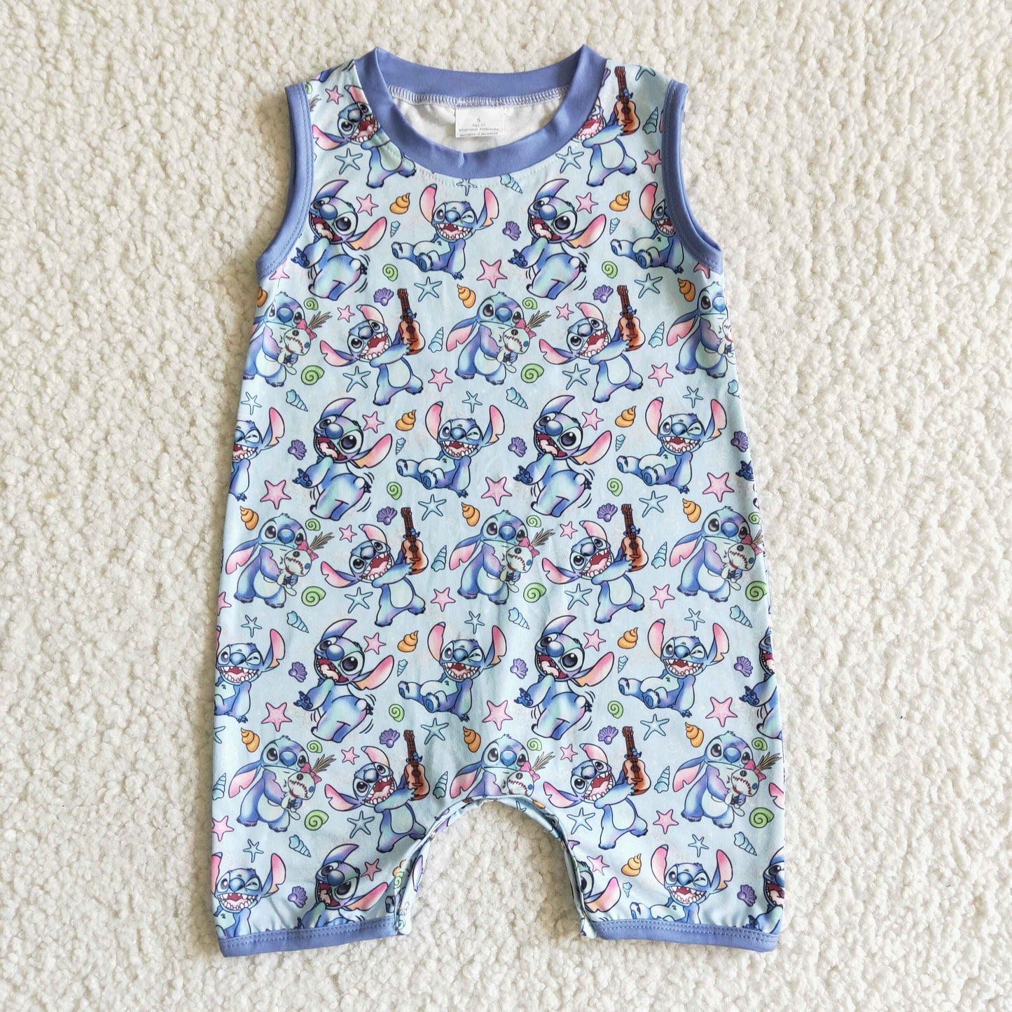 (Promotion)Cartoon Stitc* Baby boys summer romper SR0009