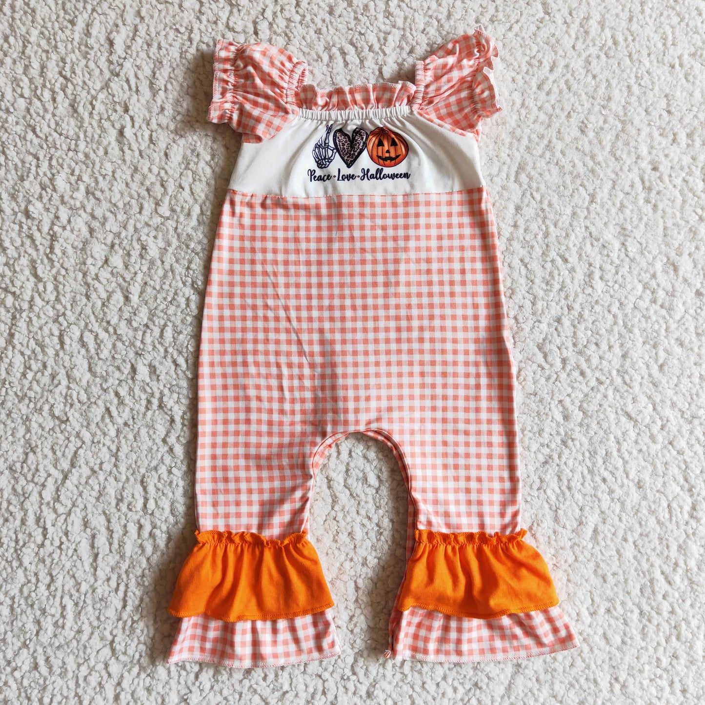 Girls short sleeve Halloween romper      SR0092