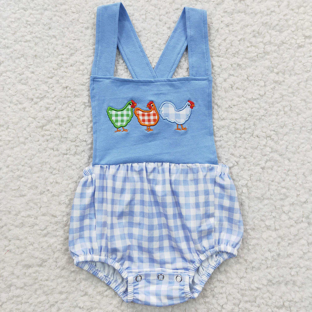 Sibling Boys Baby Girls Chicken Summer Rompers Clothes Sets