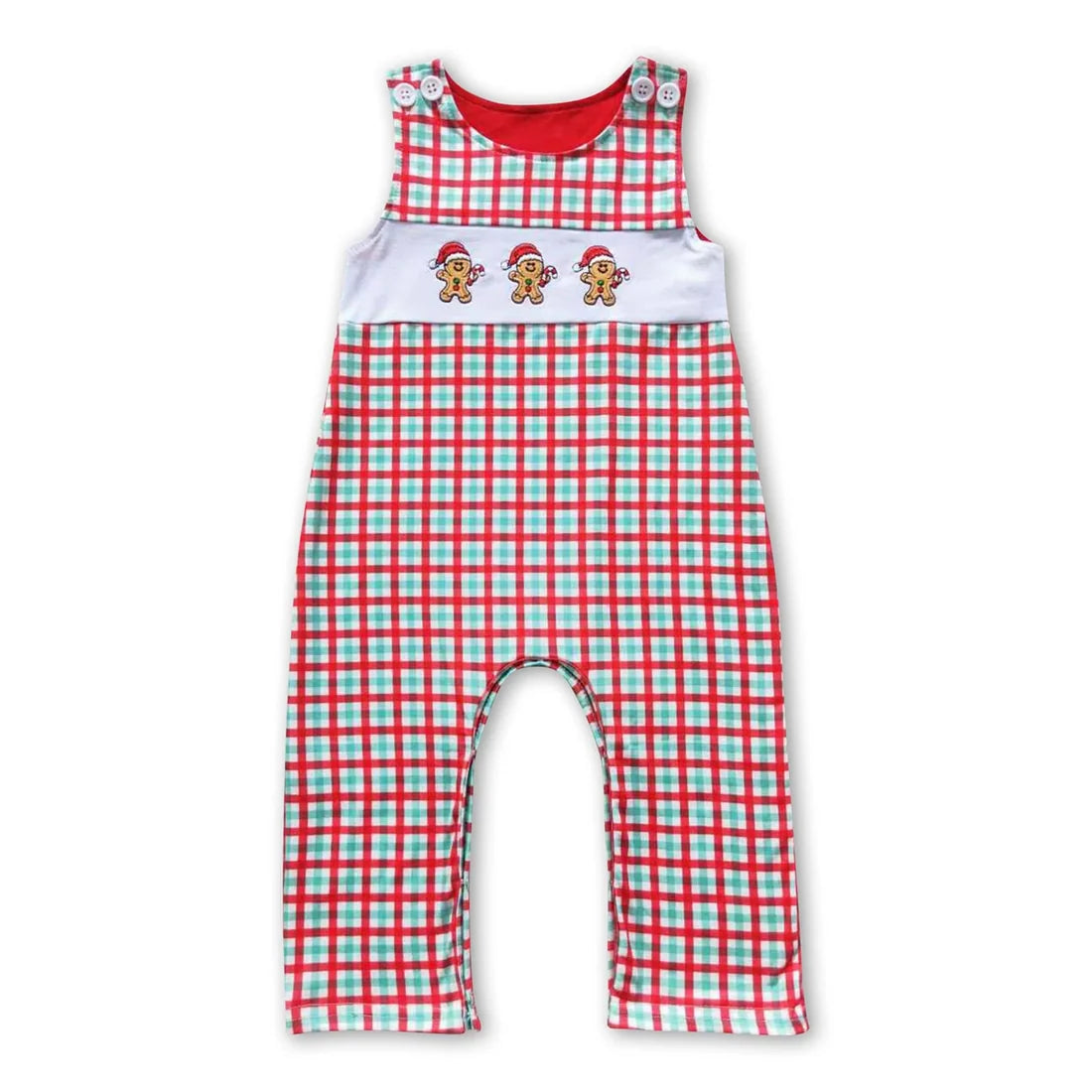 Sibling Baby Girls Boys Embroidery Gingersnap Red Outfit Dress Romper