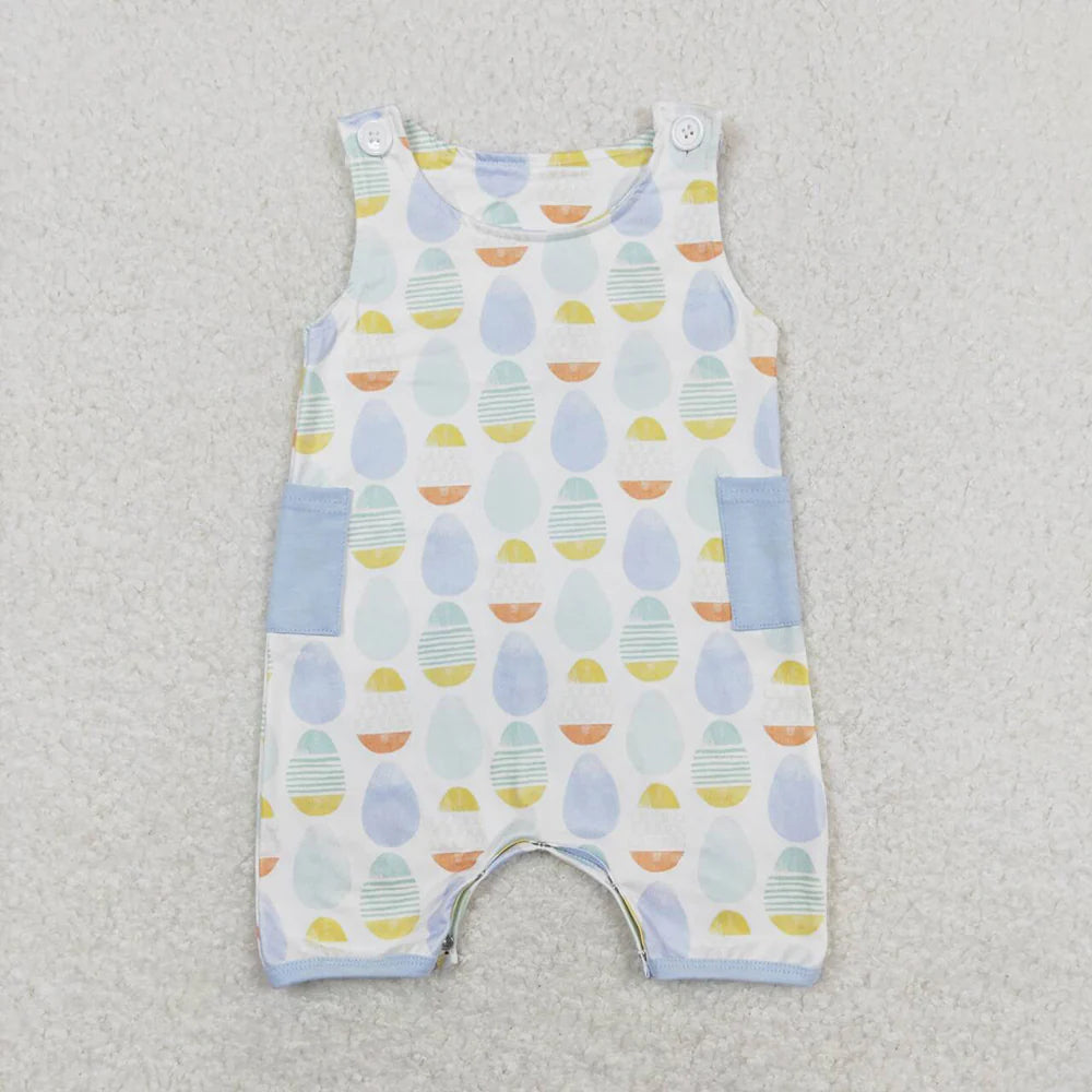 Sibling Boys Baby Girls Easter Eggs Spring Shorts Rompers Clothes Sets