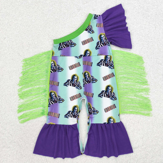 SR1944 Film Characters Baby Girls Halloween Tassel Romper